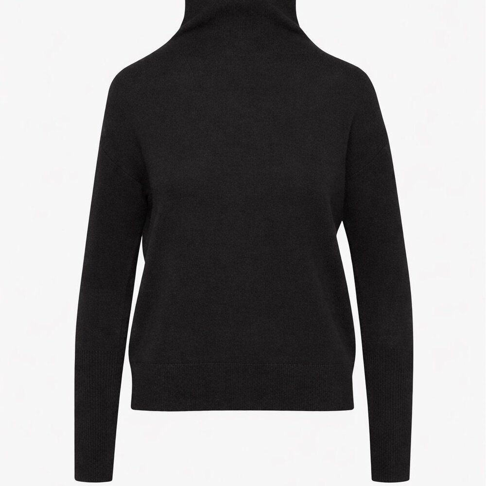 Wilfred Cyprie Merino Wool Black Mockneck - Large